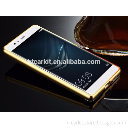 For Huawei P9 Luxury Mirror Aluminum Case Metal Ultra Slim Acrylic Back Cover For Huawei P9 5.2inch